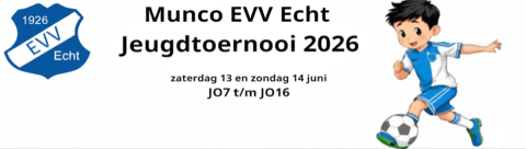 Munco hoofdsponsor van het EVV Jeugdtoernooi 2026