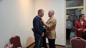 Koninklijke onderscheiding Henk Delissen.