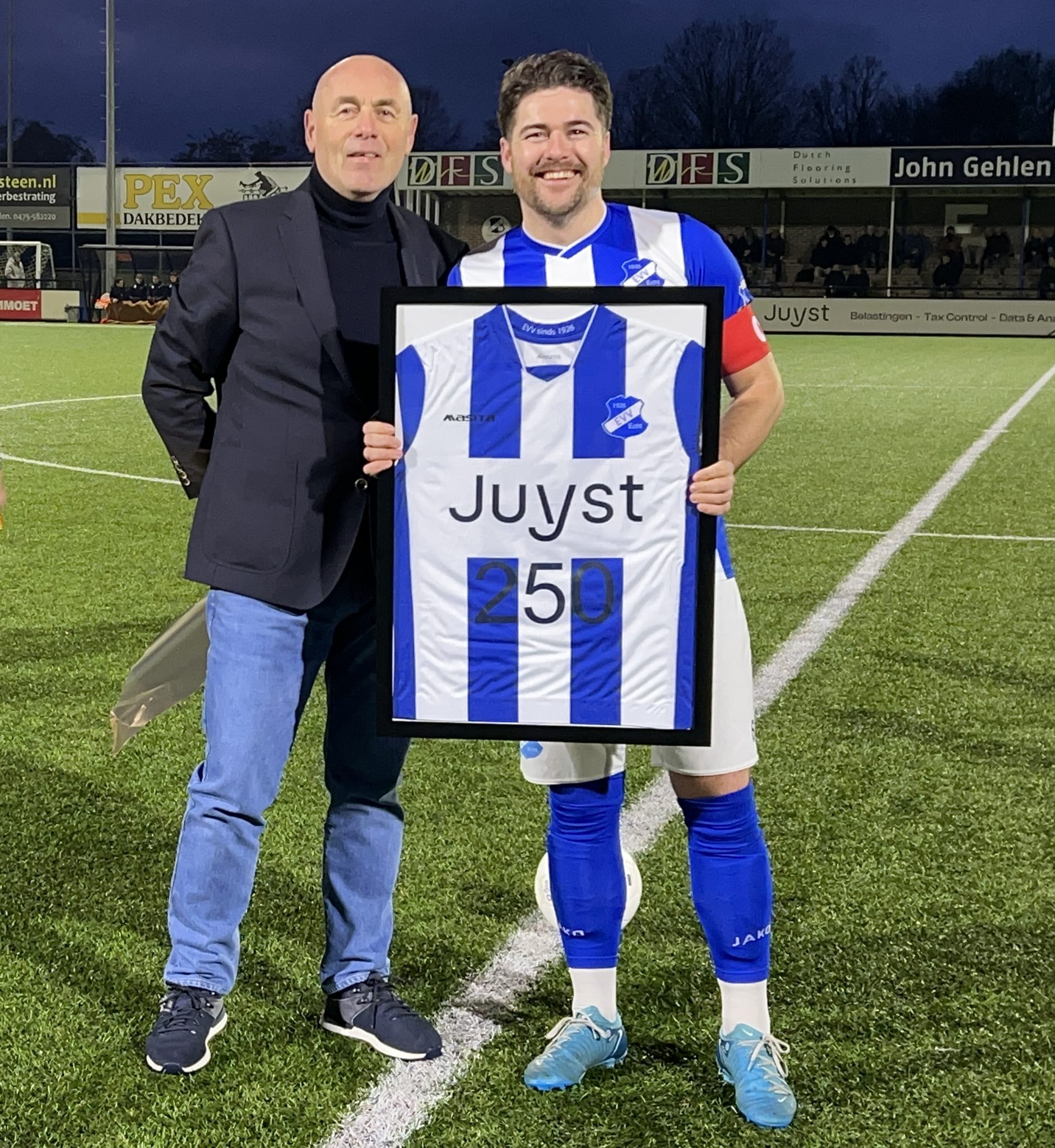 Aron Gielen : 250 competitieduels voor EVV Echt